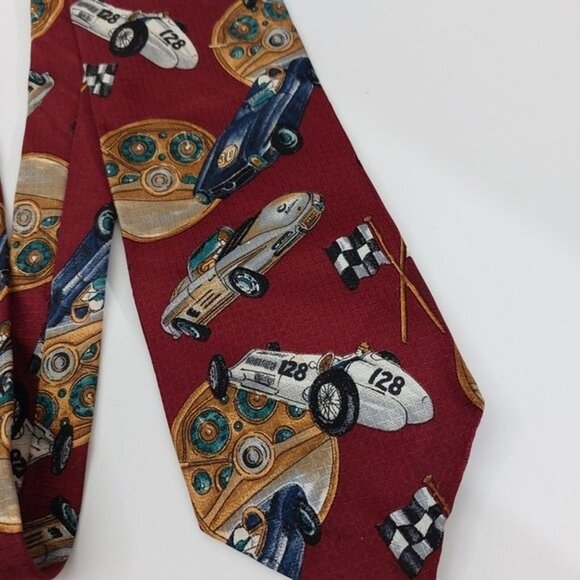 Ferrell Reed Rutledge's Nascar Racing Car Men's 100% Silk Novelty Necktie - Picture 2 of 8